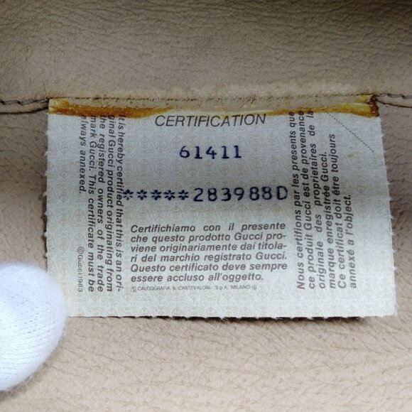 Authentic Gucci Vintage Clutch Bag Sherry Line Brown PVC mn294-120625 - Picture 14 of 16